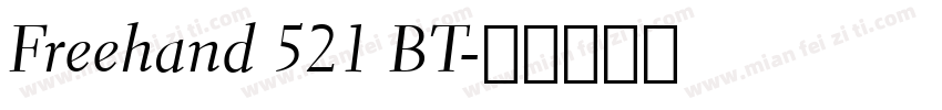 Freehand 521 BT字体转换